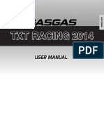 GasGas TXT Racing 2014 Owner's Manual