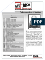 INPS Matrix & Determinants Study Material