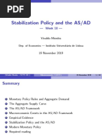 Chapter 13. Stabilization Policy and The AS - AD