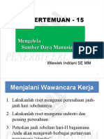 Pertemuan 15 - Mengelola Sumber Daya Manusia