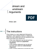 Upstream and Downstream Arguments