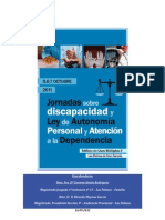 Programa- I JORNADAS SOBRE DISCAPACIDAD Y DEPENDENCIA-2011 -Las Palmas de Gran Canaria