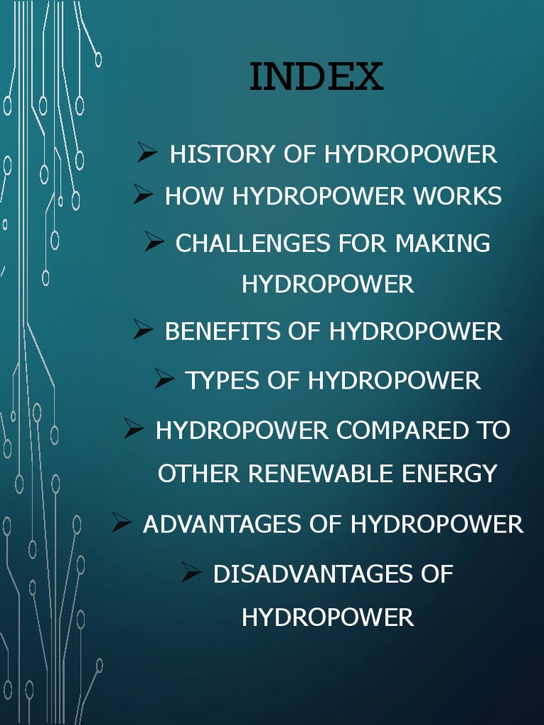 Advantages and Disadvantages of Hydropower | PDF | Hydroelectricity |  Hydropower