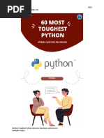 60 Most Toughest Python Interview Questions and Answers