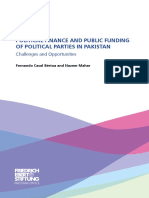 Political Finance and Public Funding of Political Parties in Pakistan