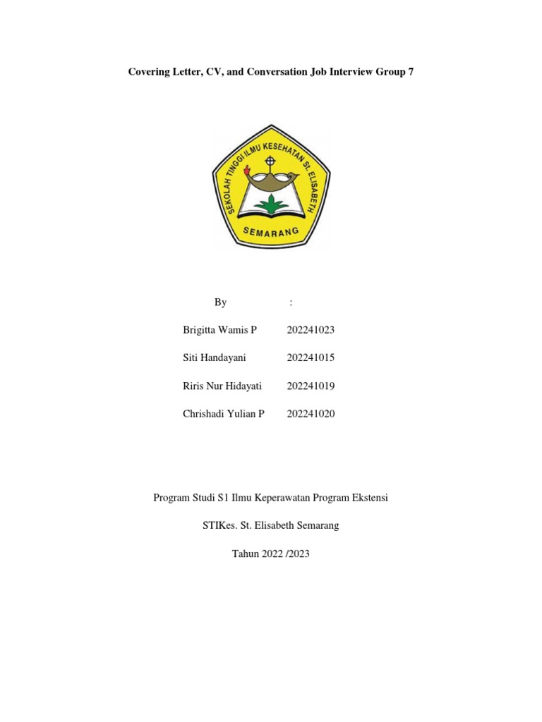 Covering Letter, CV, Interview Job Interview | PDF | Nursing | Patient