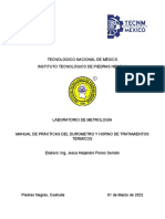 Manual de Practicas Del Durometro y Horno de Tratamientos Termicos
