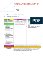 Sesión. Completamos Patrones Numéricos