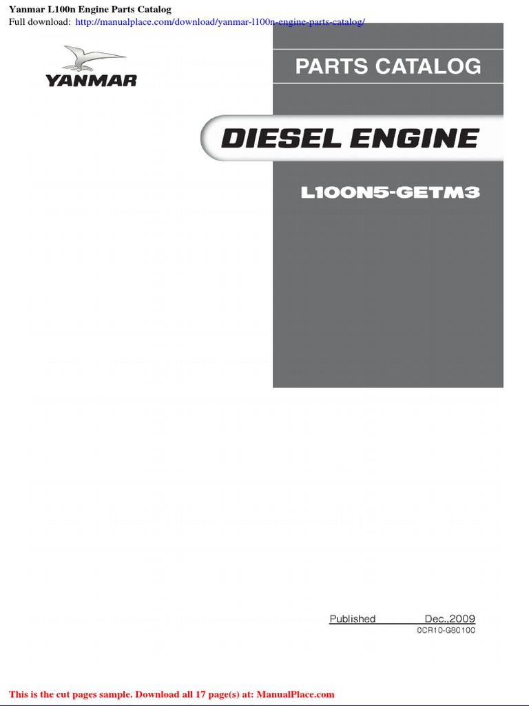 Yanmar l100n Engine Parts Catalog PDF
