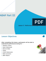 ClassBook-Lessons-ABAP Part III Lesson5 - Performance Tuning