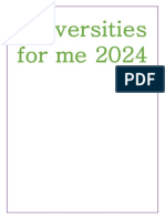 Universities For Me 2024