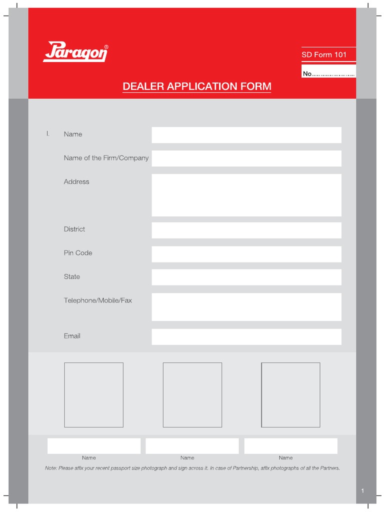 Dealership Application PDF