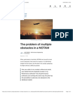 The Problem of Multiple Obstacles in A NOTAM