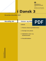 PD3 Nov-Dec 2021 M Censor - Og Eksaminatorhæfte, Mundtlig Del