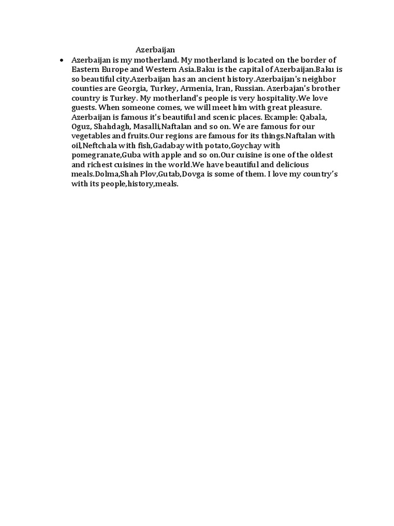 Azerbaijan Pdf