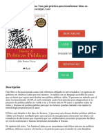 Diseño de Políticas Públicas - Una Guía Práctica para Transformar Ideas en Proyectos Viables PDF - Descargar, Leer