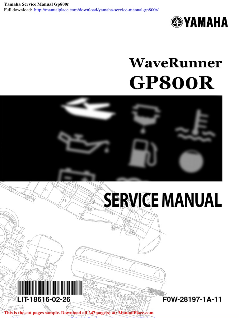 1999 YAMAHA GP800 SERVICE MANUAL PDF visual data 6