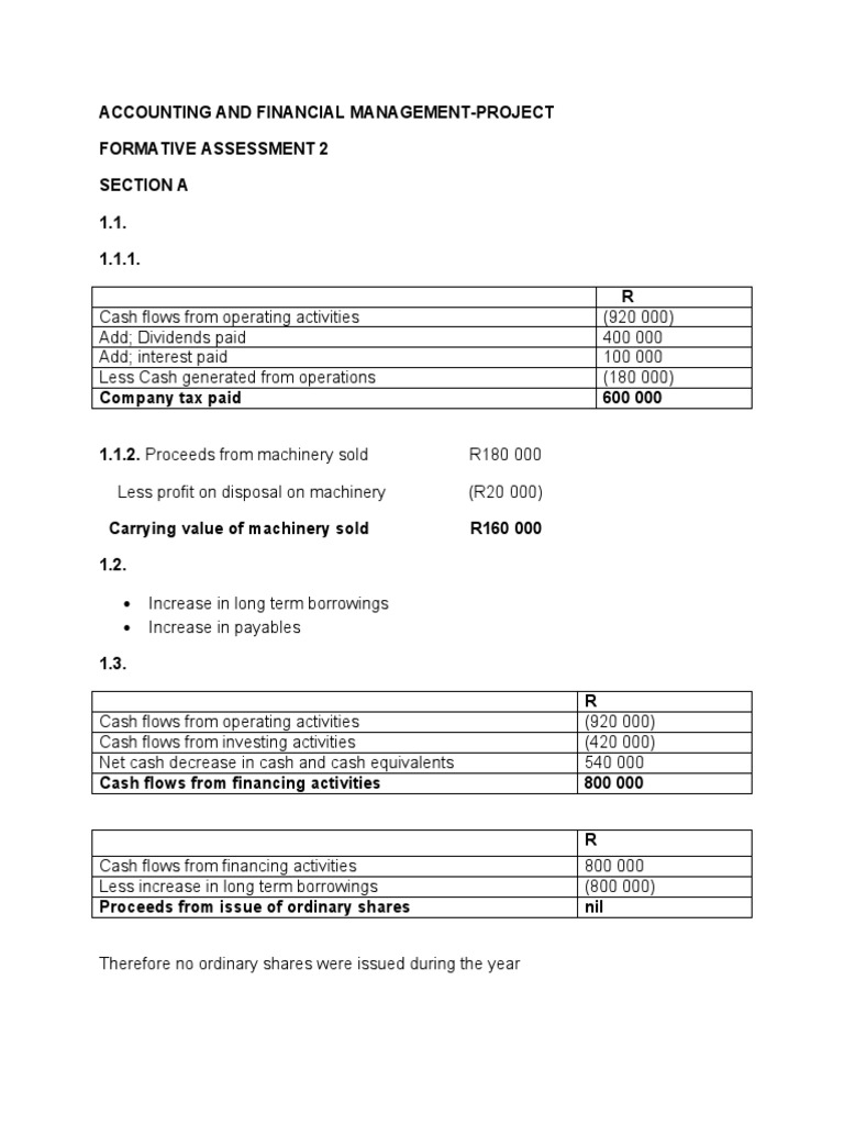 Accounting and Financial Management-Project | PDF | Net Present Value ...