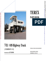 Terex Tr50 Off Highway Truck Parts Book
