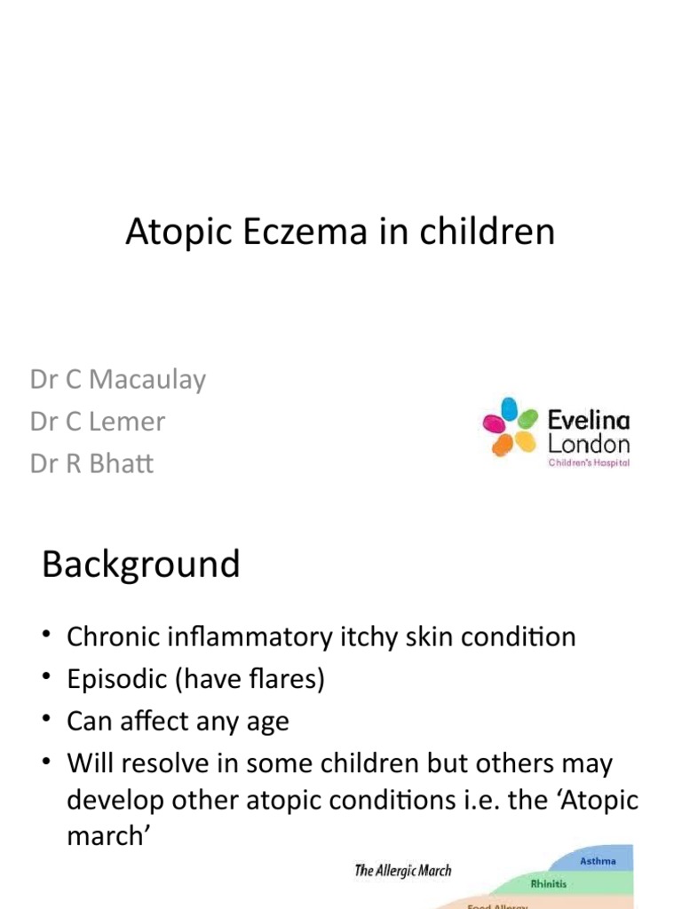 Atopic Eczema Slides | PDF | Dermatitis | Topical Medication