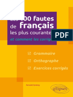 Les 100 Fautes de Français Les Plus Courantes - Et Comment Les Corriger (Arnold Grémy) (Z-Library)