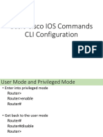 Basic Cisco IOS Commands CLI Configuration