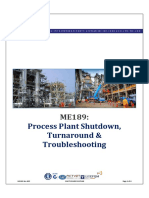 Process Plant Shutdown, Turnaround & Troubleshooting