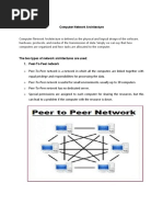 Computer Network Architecture and Network Topology