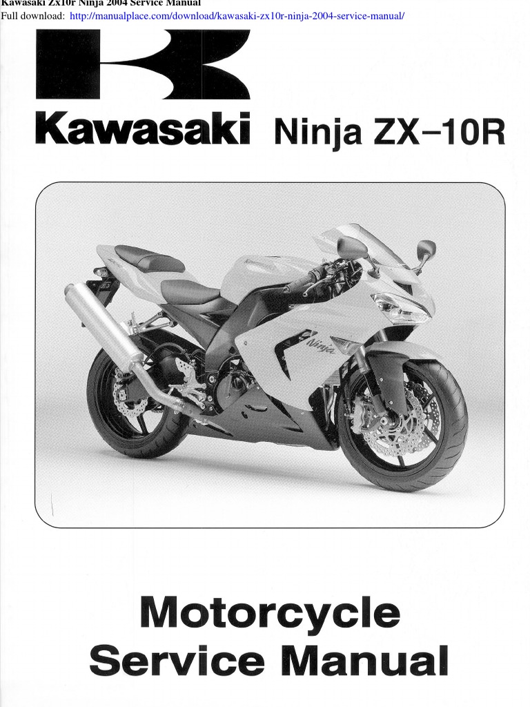 2016-2019 Kawasaki ZX-10R Ninja Service/Workshop Manual