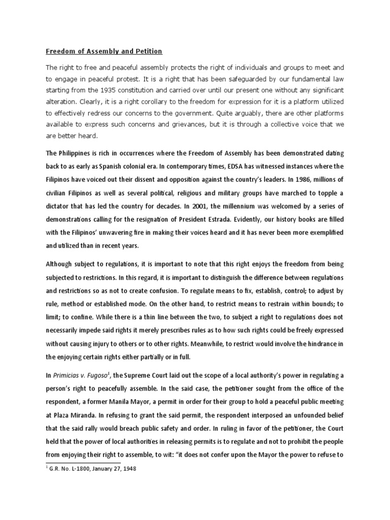 Understanding Freedom of Assembly Rights | PDF | Strike Action | Labour Law