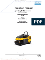 Dynapac Pneumatic Tire Roller Cp142 Operation and Maintenance