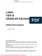 Case Crawler Excavator Cx800b Operators Manual