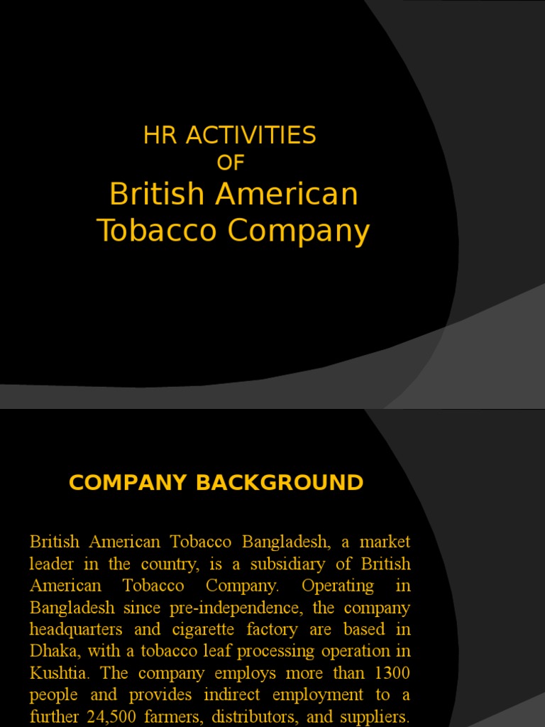 british american tobacco employment HR Practices at British American Tobacco | PDF | Performance Appraisal