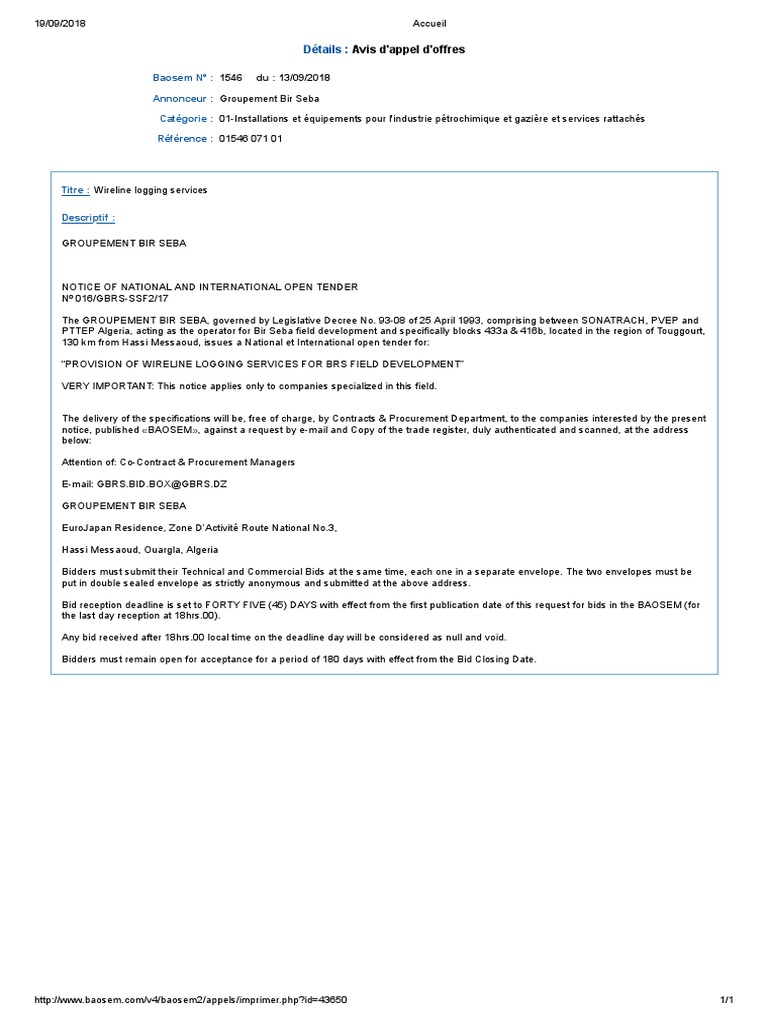 Gr. Bir Seba - Tender No.016 - GBRS-SSF2 - 17 - Provision of Wireline ...