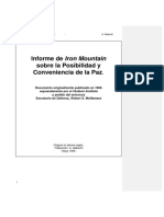 El Informe de Iron Mountain Sobre La Paz (1967) Traduccion Del Inglés de A. Salbuchi, 1998 para ESGEA)