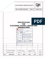 HFY-GEN-CIV-SPC-0011 - B Specification For Platforms, Stairs, Ladders and Handrailings Code A