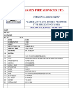 Data Sheet Water Mist 6 Ltr. S.S.