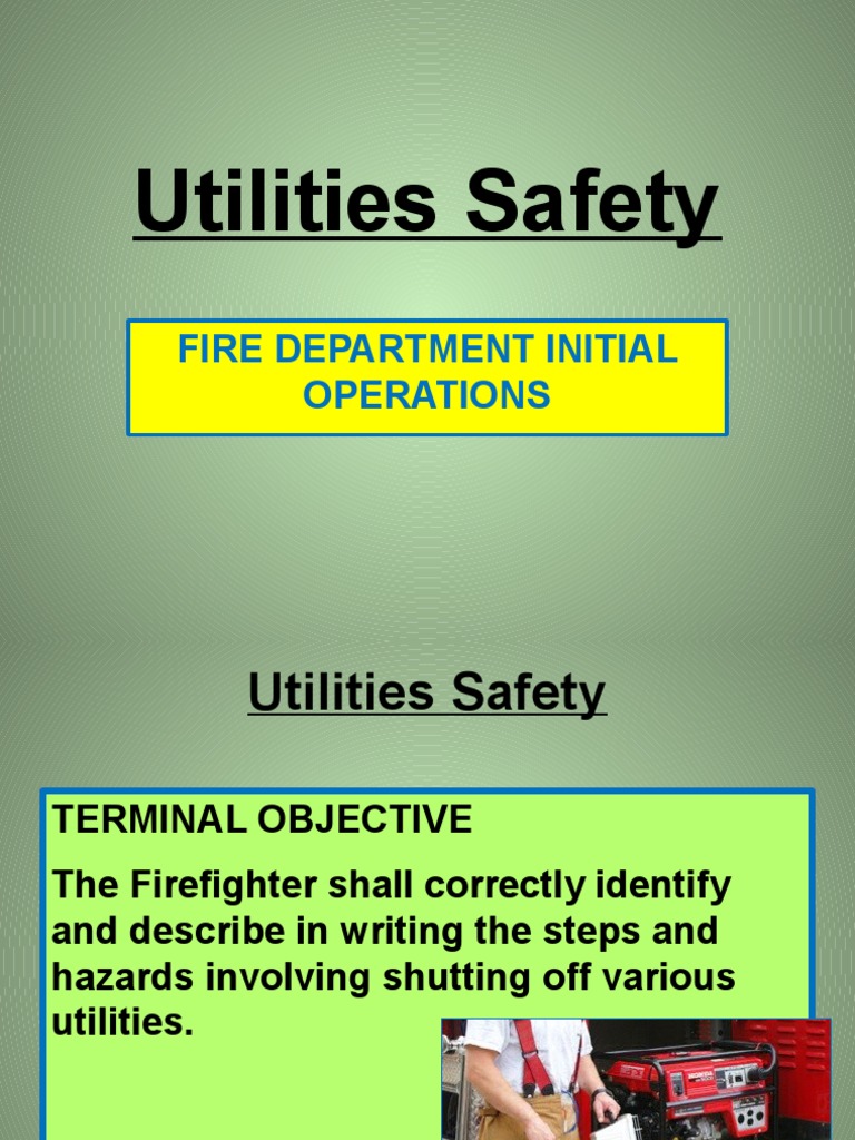 Utilities Safety at an Incident PDF Electrical Substation High