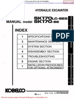 Kobelco Sk170lc 6es Sk170 6e Hydraulic Excavator Book Code No S5ym0004e