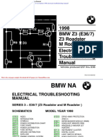 BMW z3 M Roadster 1998 Electrical Troubleshooting Manual