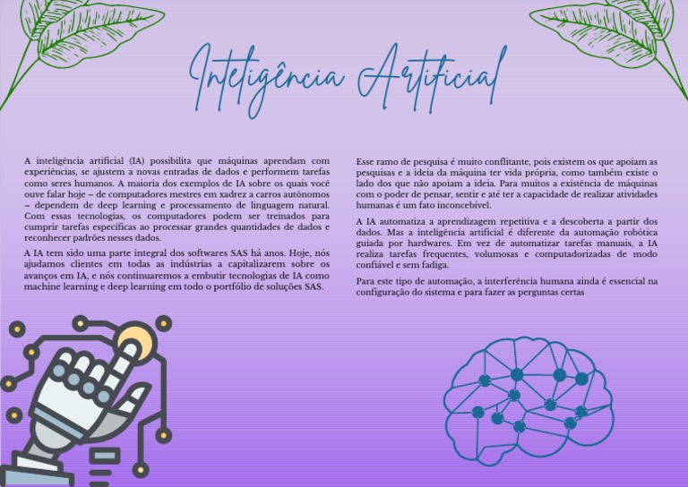 Inteligência Artificial e Suas Aplicações | PDF
