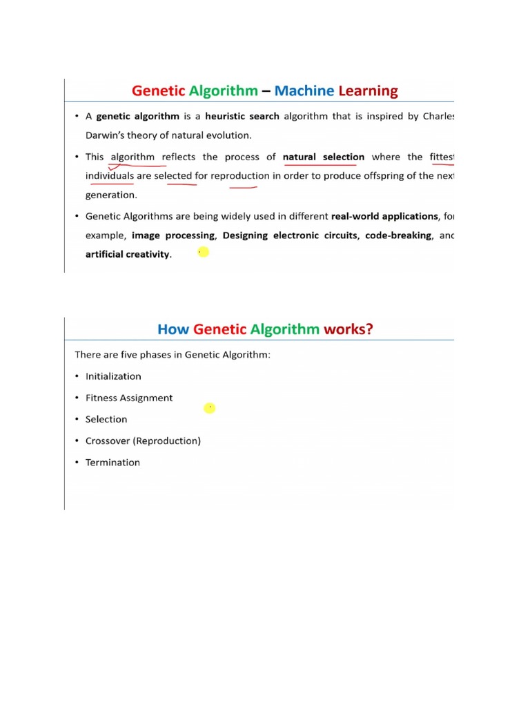 Genetic algorithm pdf