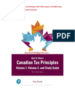 Canadian Tax Principles, 2023-2024, Volume 1, 1st Edition Gary Donell Clarence Byrd Ida Chen Test Bank