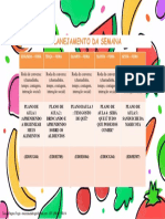 Planejamento Da Semana - Alimentacao Saudavel - Pre Escola