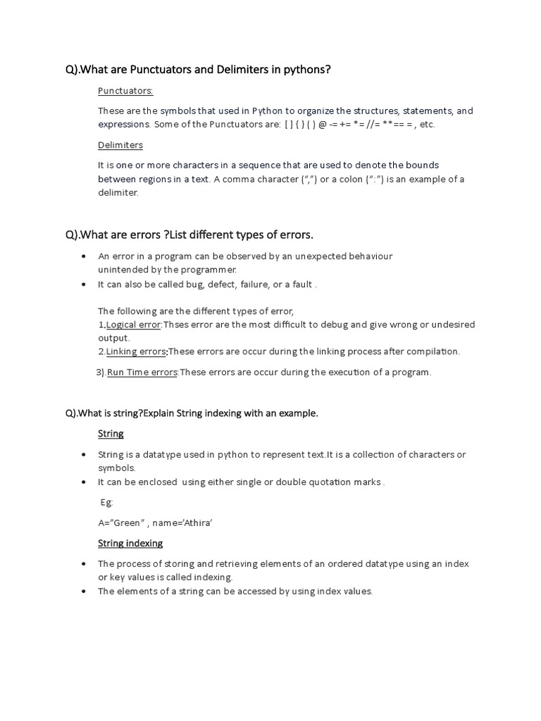 Xii Notes Pdf String Computer Science Data Type