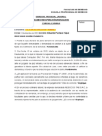 Derecho Procesal Laboral Rezagados II Unidad