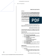 Format & Guidelines For Case Study Report