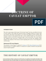 Doctrine of Caveat Emptor
