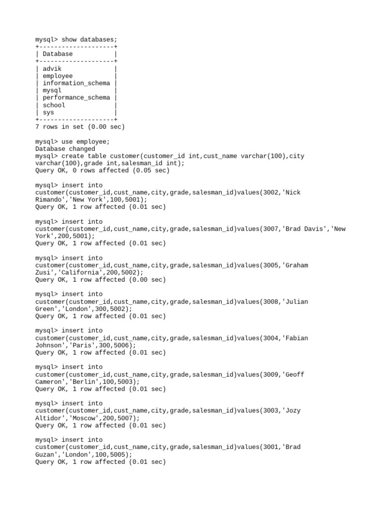 Assignment 1 | PDF | Sql | Data