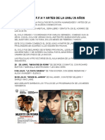 El Ciclo de Cine de La Facultad de Filosofia Humanidades y Artes Cine 26 Años